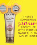 Jergens Natural Glow Sunless Tanning Lotion, Self Tanner, Medium to Deep Skin Tone, Daily Moisturizer, 7.5 Ounce, featuring Antioxidants and Vitamin E