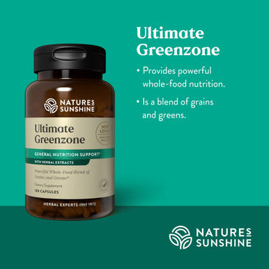 Nature'S Sunshine Ultimate Greenzone, 180 Capsules | Supports Immunity, Helps Maintain A Balanced Ph Level, And Is Full Of Nutrit