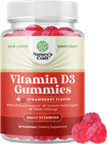 Vegan Vitamin D3 Gummies for Adults - Vitamin D3 5000 IU Natural Gummy Vitamins for Men and Womens Immunity Joint Support Plus Teeth - Gelatin Free Non GMO Delicious Mango Flavor