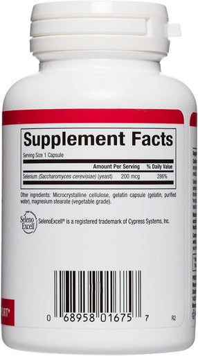 Natural Factors SelenoExcell Selenium 200mcg Antioxidant Immune Support 90 Capsules