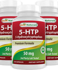 Best Naturals 5-HTP 50 mg 120 Capsules 5 HTP Capsules Supports Relaxation & restful Sleep (360 Count(Pack of 3))