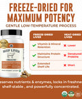 Left Coast Performance USDA Organic Beef Liver Capsules Grass Fed & Pasture Raised in Australia Nutrient Dense Superfood for Energy & Wellness No Fillers Freeze-Dried Liver Supplement 180 Capsules