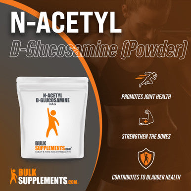 BulkSupplements N-Acetyl D-Glucosamine Powder - NAG Powder - Glucosamine Supplements, Joint Support Supplements - 750mg of Glucosamine Powder , (250 Grams - 8.8 oz)
