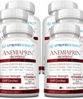 Approved Science Anemiaprin Absorbable Iron Vitamin C Supports Hemoglobin Blood Oxygen Levels Energy Gentle On Stomach 360 Capsules 6 Month Supply NonGMO Vegan