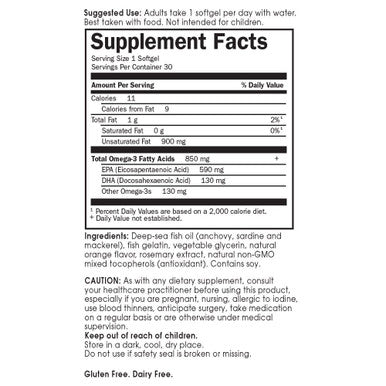 Garden of Life Epa/Dha Omega 3 Fish Oil - Minami Natural Brain Function Heart And Mood Supplement 30 Softgels