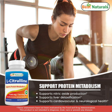 Best Naturals L-Citrulline 1500mg & L-Carnitine 1000mg