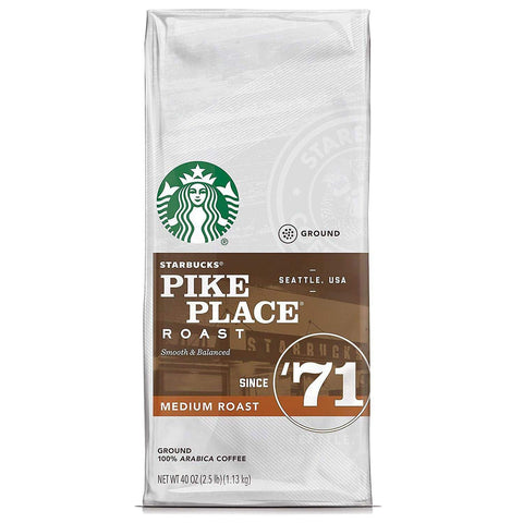 Starbucks Ground Coffee, Medium Roast Coffee, House Blend, 100% Arabica, 1 bag (18 oz)