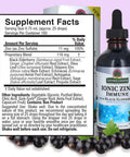Nature'S Answer Ionic Zinc Immune with Black Elderberry 4 oz Extract with Slippery Elm Echinacea Astragalus Sage 160 Servings per Bottle