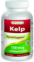 Best Naturals Kelp Supplement 150 Mcg Tablet 300 Count
