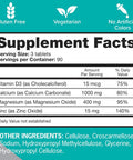 Qunol Calcium 3 In 1 Tablets With Calcium, Magnesium & Zinc For Immune Support, Bone, Nerve, And Muscle Health Supplement, 270 Count