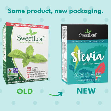 Sweetleaf Stevia Packets - Zero Calorie Natural Stevia Powder Non-GMO Stevia Sweetener Packets 70 Count (Pack of 3)