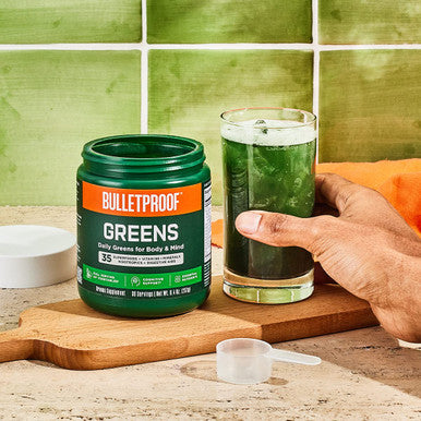 Bulletproof Greens, 8.4 Ounces, Daily Greens Powder With Superfoods And Nootropics