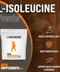 BulkSupplements L-Isoleucine Powder - Amino s for Immune Support, BCAA Supplement - Unflavored, - 1000mg (100 Grams - 3.5 oz)