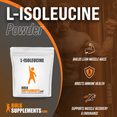 BulkSupplements L-Isoleucine Powder - Amino s for Immune Support, BCAA Supplement - Unflavored, - 1000mg (100 Grams - 3.5 oz)