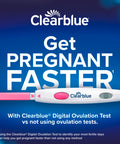 Clearblue Advanced Digital Ovulation Test, Predictor Kit, featuring Advanced Ovulation Tests with digital results, 10 ovulation tests