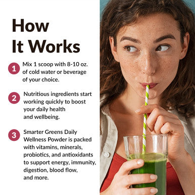 Force Factor Smarter Greens Daily Wellness Powder to Support Energy, Immunity & Digestion, Greens Powder, Superfood Powder with Vitamins, Minerals, and Probiotics,, ly Unflavored, 30 Servings