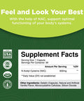 Bundle of NAC Supplement N-Acetyl Cysteine 600mg and Liver Cleanse Detox & Repair Complex - High Absorption Non-Smelly NAC 600 mg Capsules - Herbal Liver Support Supplement with Silymarin Milk