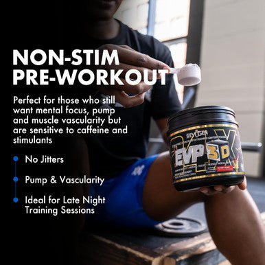 Evogen EVP 3D - Stim Free Pre Workout Powder for Men & Women | Sugar Free Non Stim Preworkout with Beta Alanine and Creatine for Energy & Pump | Victory Punch | 40 Servings
