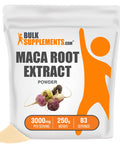 BulkSupplements Maca Root Extract Powder - Herbal Supplement, Antioxidants Support - , Soy Free - 3000mg , 83 Servings (250 Grams - 8.8 oz)
