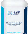 Klaire Labs Osteothera Plus Ipriflavone Tablets - Hypoallergenic & Multifactorial Calcium Complex & Isoflavone Derivative Bone Support Formula with Vitamin K, D3, Magnesium & Boron (120 Tablets)