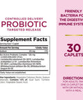 Nature's Bounty Probiotic Controlled Delivery Dietary Supplement Supports Digestive Intestinal And Immune Health 30 Caplets