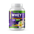 Built Nature Whey Protein Powder - 100% Pure Whey Shake With Whey Isolate, 26G Protein, No Bloating, Mixes Smooth, No Clumps Or Chunks - High Protein, Low Sugar Drink - Natural Vanilla Flavor - 24 Servings