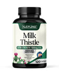 Built Nature Milk Thistle 1000Mg - Liver Detox Supplement With Silymarin Extract & Dandelion Root Gentle Herbal Liver Cleanse For Men & Women - Liver Health Support - Non-Gmo - 120 Veggie Capsules