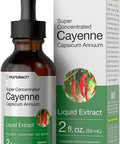 Cayenne Pepper Liquid Extract 2 fl oz Low Alcohol Supplement Vegetarian Non-GMO Gluten Free by Horbaach