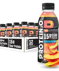 Protein2o Hydration Drink - 2-in-1 Liquid Clear Whey Protein Isolate and Electrolyte Drink - 15g Protein, Vitamins B5, B6 - Post-Workout Recovery - 16.9 Fl Oz - 12 Count Flavor Fusion Variety Pack