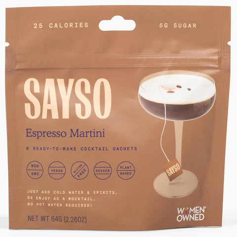 SAYSO Variety Pack | Skinny Mix: Spicy Margarita, Cardamom Paloma, Hibiscus Cosmopolitan & Honey Rosemary Moscow Mule - Craft Cocktail & Mocktail Mixers (Low-Calorie & Low Sugar), 8-Pack Assorted
