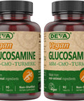 Deva Vegan Glucosamine Msm and CMO - 90 Tablets (Pack of 2)