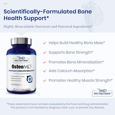 1MD Nutrition OsteoMD BiomeMD for Women Bundle Comprehensive Bone Support Urinary Health