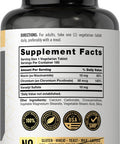 Vanadyl Sulfate 10Mg 180 Tablet Capsules With Chromium Picolinate Vegetarian Non-Gmo Gluten Free Supplement By Carlyle