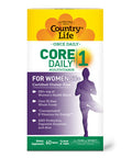 Country Life Core Daily-1 Multivitamins For Women 50 Plus Energy Support 60 Tablets 2 Month Supply Certified Gluten Free