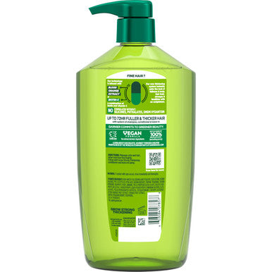 Garnier Fructis Grow Strong Thickening Shampoo for Fine Hair Biotin C 33.8 Fl Oz 1 Count Packaging May Vary