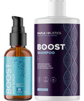 Biotin Hair Serum & Shampoo - Maple Holistics Hair Regrowth Bundle With Boost Hair Thickening Serum Featuring Rosemary Peppermint & Black Castor Oil Plus Sulfate Biotin Shampoo For Hair Growth