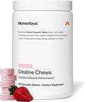 Momentous Creatine Chews - Creatine Monohydrate - Supports Strength Lean Muscle & Recovery for Men & Women - NSF Certified for Sport - 150 Chewable Tablets