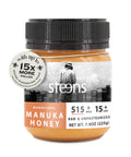 Steens Manuka Honey - MGO 515+ - Pure & Raw 100% Certified UMF 15+ Manuka Honey - Bottled and Sealed in New Zealand - 7.9 oz Jar