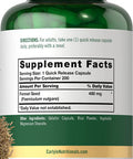 Carlyle Fennel Seed 480mg | 200 Capsules | Herbal Supplement | Non-GMO