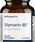 Metagenics Silymarin 80 - Liver Health Support - Milk Thistle Seed Extract - Antioxidants Supplement - Liver Maintenance - Non-GMO Gluten- & Vegetarian - 90 Tablets