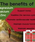 High Absorption Calcium Magnesium Zinc Gummies, Sugar Calcium Magnesium Zinc Supplement With D3 Bone & Teeth Strength Muscle & Nerve Function Vegan Raspberry Flavor 2 Pack