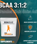 BulkSupplements BCAA 3:1:2 Powder (Branched Chain Amino s) - BCAA Powder for Muscle Recovery - Unflavored, - 1500mg , 667 Servings (1 Kilogram - 2.2 lbs)