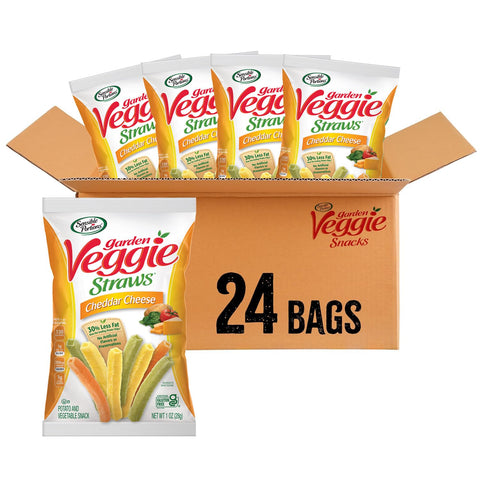 Sensible Portions Garden Veggie Snacks - Veggie Straws, Snack Size, Apple Cinnamon, 1 Oz (Pack of 24)