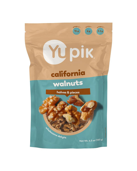 Yupik Raw California Walnuts, Halves & Pieces, 2.2 lb (35.2 oz), Kosher, Gluten-Free, Vegan, Unsalted, Unroasted, Source of Omegas, Healthy Snacks, Nut Topping, Ideal for Baking & Cooking