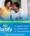 Natures Way Fortify Daily Probiotic for Adults, 30 Billion Live Cultures, 10 Strains, Prebiotics, 30 Capsules