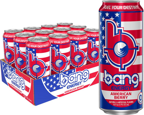 Bang Energy Star Blast, Sugar-Free Energy Drink, 16 Ounce | Pack of 12