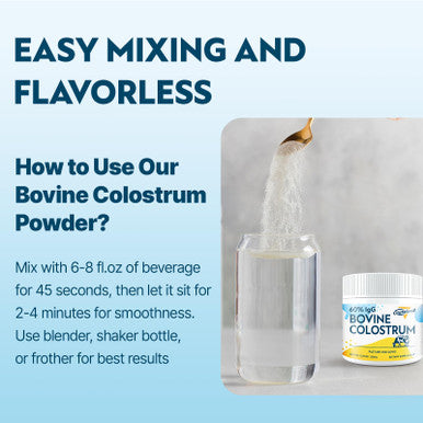 Energievoll Bovine Colostrum Supplement Powder 50 Servings 3000 Mg