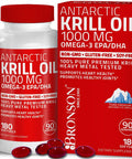Bronson Probiotic 50 Billion Cfu + Prebiotic With Apple Polyphenols & Pineapple Fruit Extrac Antarctic Krill Oil 1000 Mg With Omega-3S Epa Dha