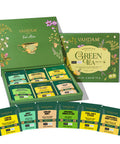 Vahdam Green Tea Variety Pack Sampler Assortment (60 Pyramid Tea Bags 6 Flavor) | Non-GMO Project Verified Premium Tea with No Artificial Ingredients