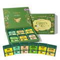 Vahdam Green Tea Variety Pack Sampler Assortment (60 Pyramid Tea Bags 6 Flavor) | Non-GMO Project Verified Premium Tea with No Artificial Ingredients
